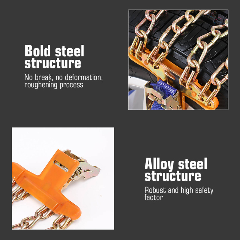 de cadenas, ruedas para camiones y coches, neumático de nieve, cadenas de hielo, cinturón de invierno antideslizante, cadena para ruedas SUV, seguridad en carretera y barro