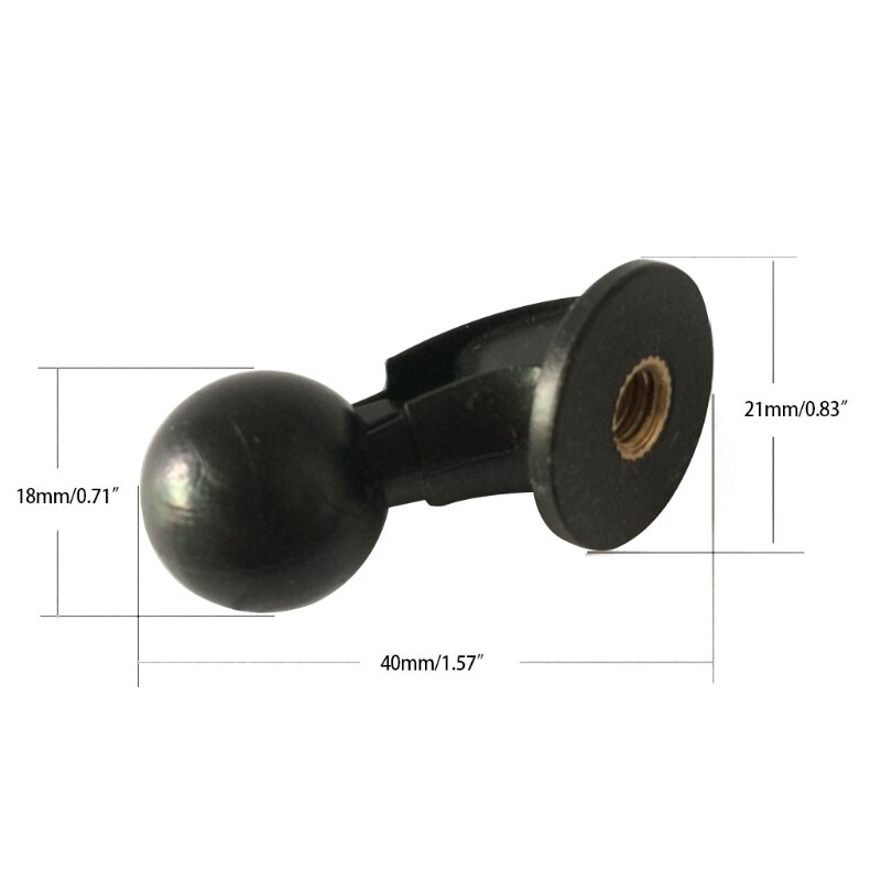1/4 cal robić 17mm głowica kulowa adapter obrotowy śruba dla statyw Selfie ściskacz stojak uchwyt kulowy robić podkładka strąk telefon uchwyt na tablet złącze