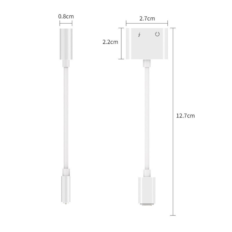 Voor Bliksem Naar 3.5Mm 2 In 1 Koptelefoon Audio Adapter Voor Iphone 7 8 Plus X Xs Charger Cable mobiele Telefoon Aux Dual Jack Splitter