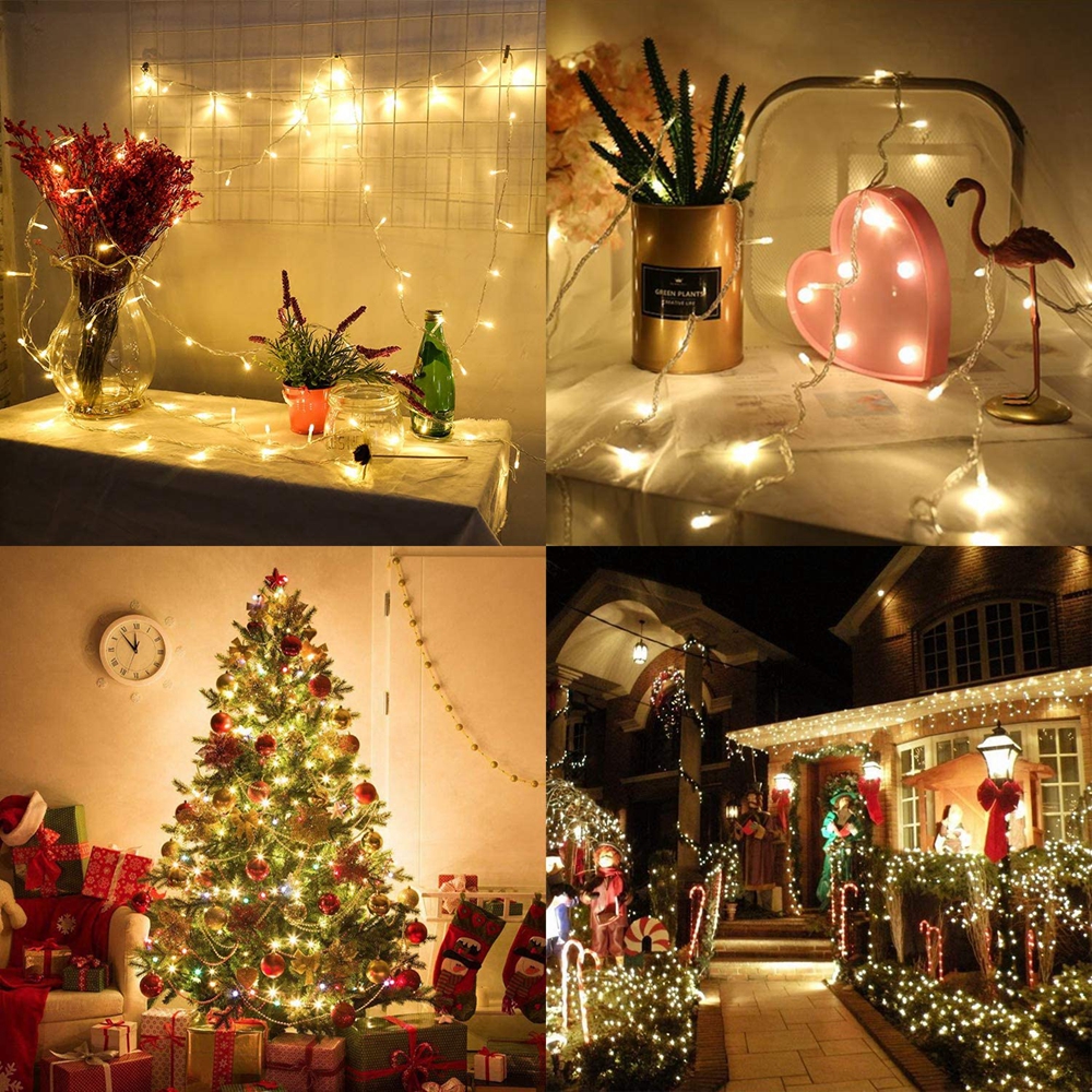 20M 30M 40M 50M 60M 100M Led String Licht Constante Kerstverlichting 220V waterdichte Outdoor Guirlande Decoratie