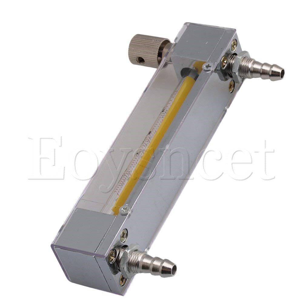 LZB-3 10-100ml/min Plastic Clear Flow Meter for Liquid Water Gasoline with Control Valve and 0.3in Hose