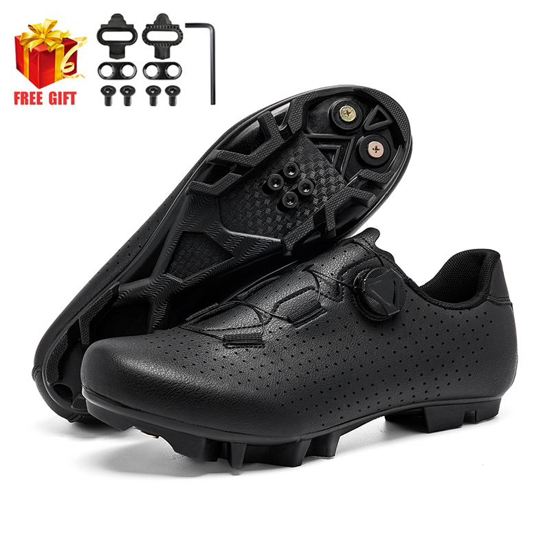 Zapatillas de ciclismo para hombre, zapatos antideslizantes y transpirables con Clip, calzado para bicicleta de montaña, calzado de ciclismo con tacos SPD autoblocantes para Shimano: 45