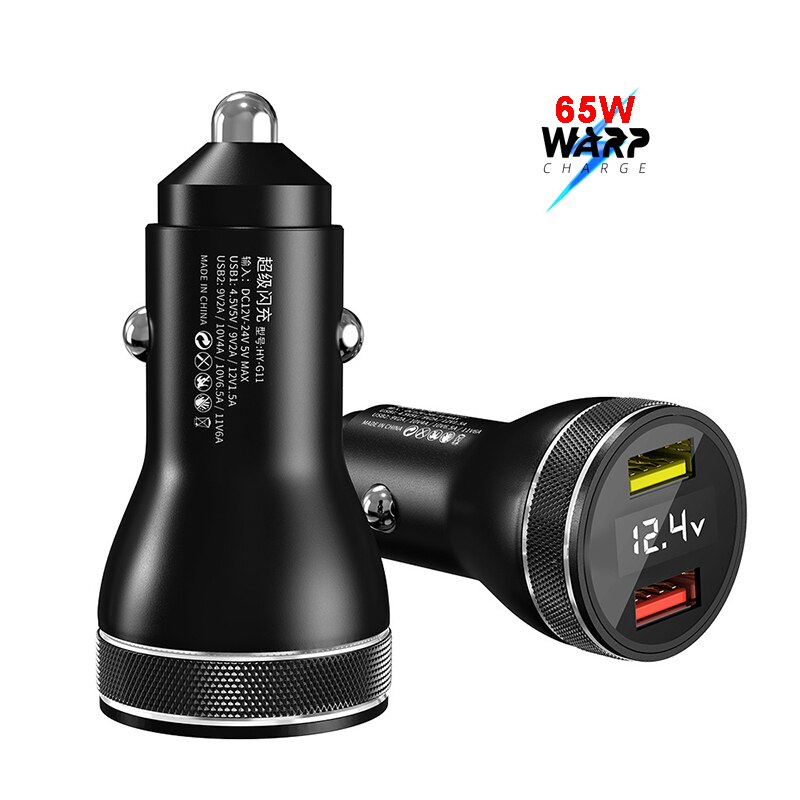 65w oneplus 9 pro warp carregador de carro para oneplus 9r 8t 8 pro 7t pro 7 6t 5t 30 warp/20w traço carregador rápido 2 portas qucik carregador