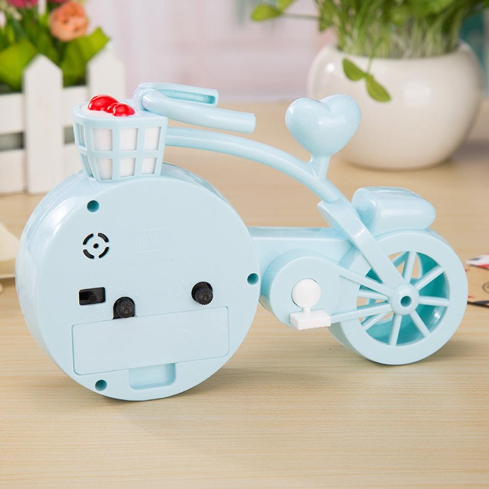 Réveil pour enfants | Joli réveil, couleur bonbon, dessin animé, en forme de vélo, horloge de Table pour garçons et filles