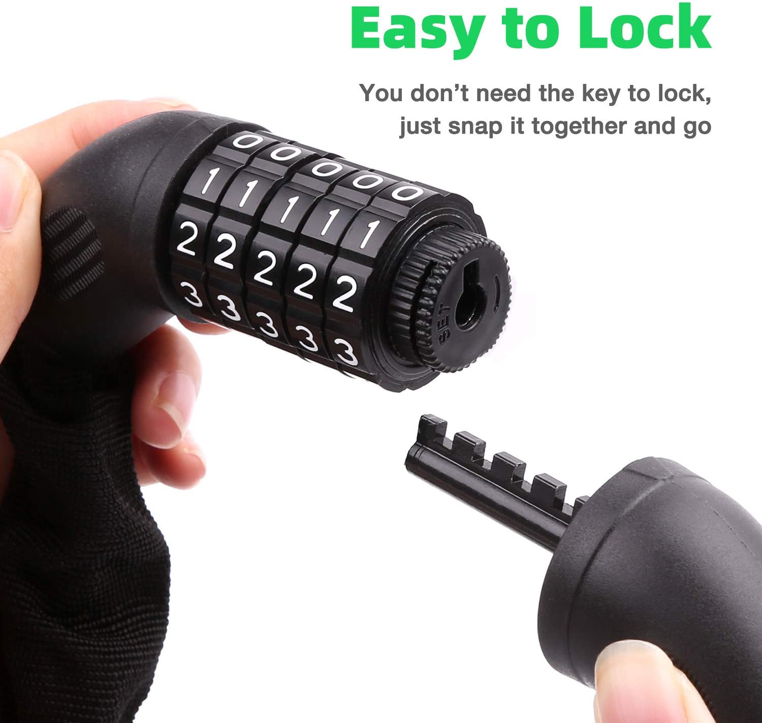 Bicycle Chain Lock MTB Road Bike Safety Anti-theft Outdoor Cycling Accessories Bike Lock