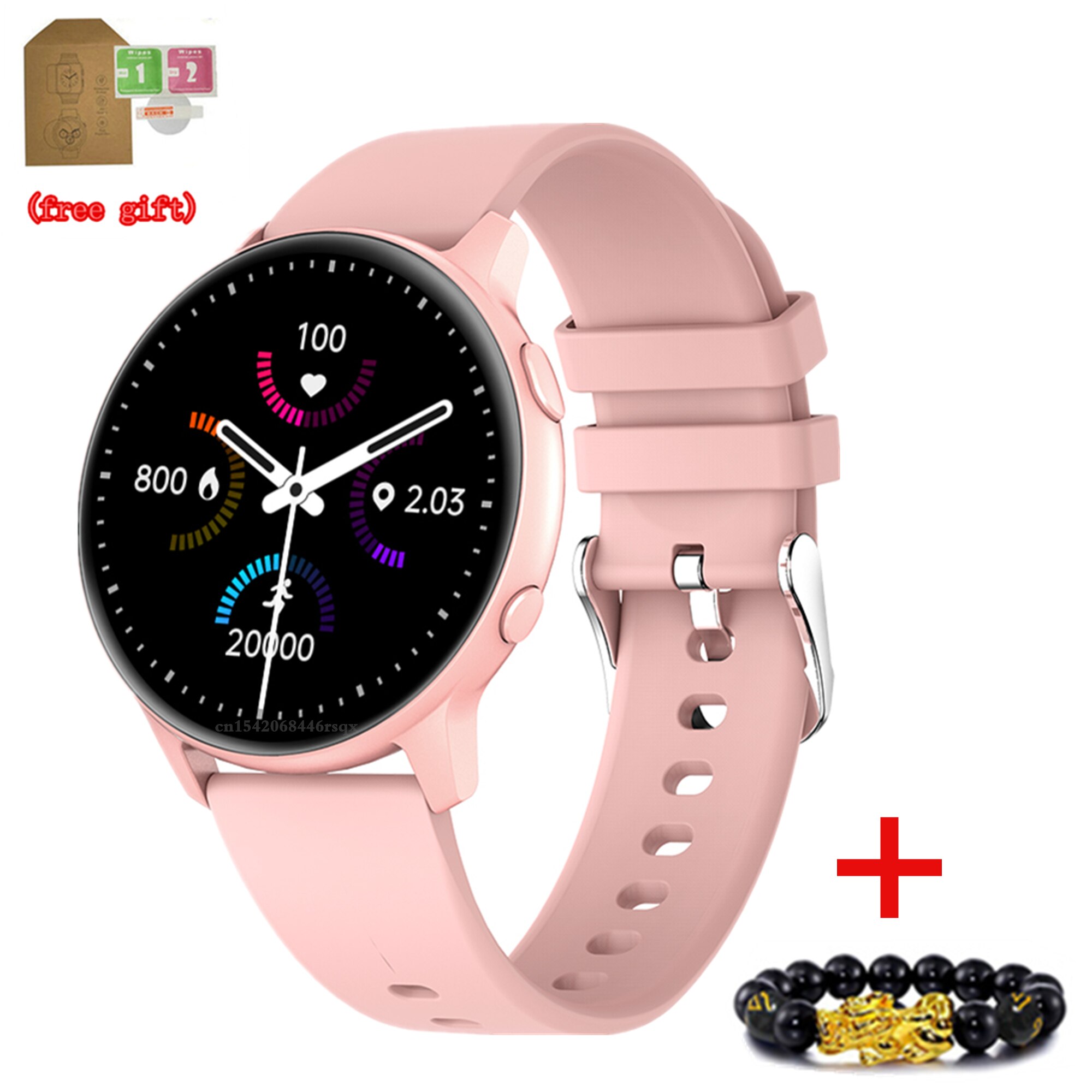 ZL02 Verbeterde ZL02 Plus Smart Horloge 100 + Wijzerplaat Hartslag Bloeddruk Bloed Zuurstof IP68 Waterdichte Pk MX1 android Ios: silica pink