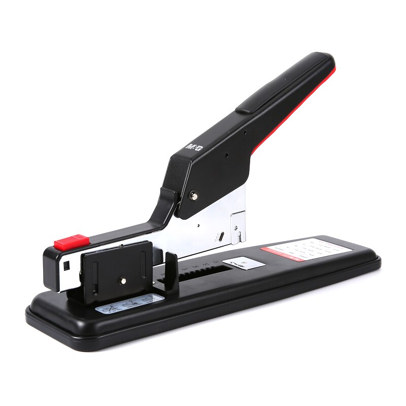 M&G ABS92771 heavy thick stapler metal labor force office binding machine can be set 100 pages / 200 pages