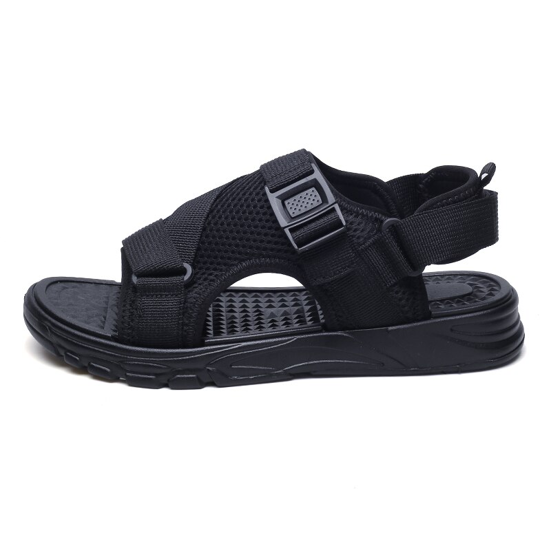 Hitmars Sandales Homme Été Ouvertes - Mules Plage Antidérapantes Avec Boucle Réglable, Cuir PU Confort