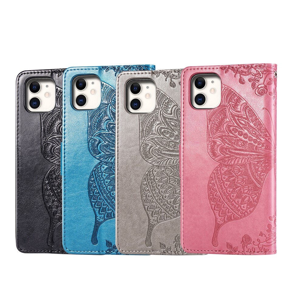 Flip Gleitschutz Flip Abdeckung Für iPhone11 Schutz Aufdruck Karte Abdeckung Handy Holster TPU + PU material + business