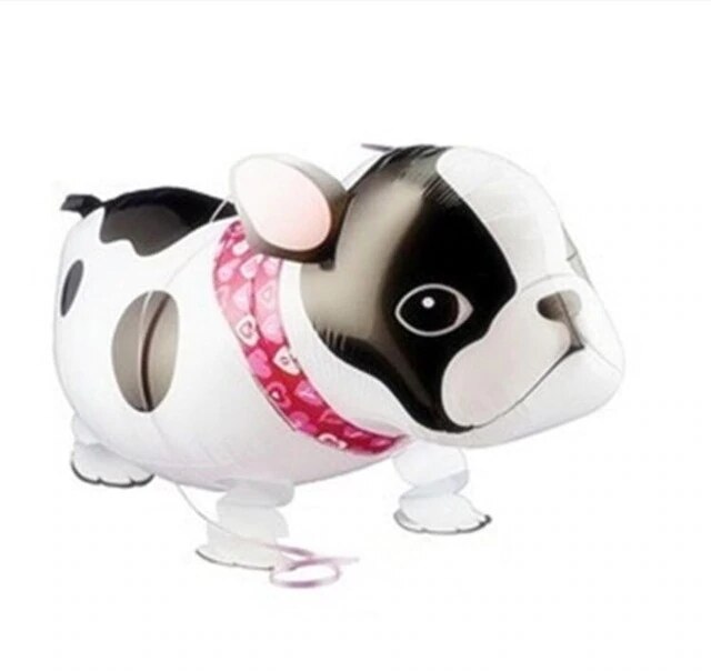 Ballon en aluminium en forme de chien, 1 pièce, jouet pour enfants, dessin animé, chat, carlin, chien, caniche, ballons à Air, décor de fête d&#39;anniversaire: 01