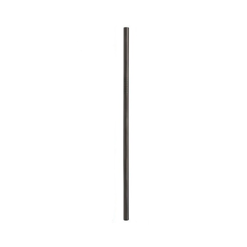 Reusable Drinking Straw Stainless Steel Straw for Bubble Tea Eco Friendly Drinking Straws for Drink Water Cappuccino Coffee: straight-black