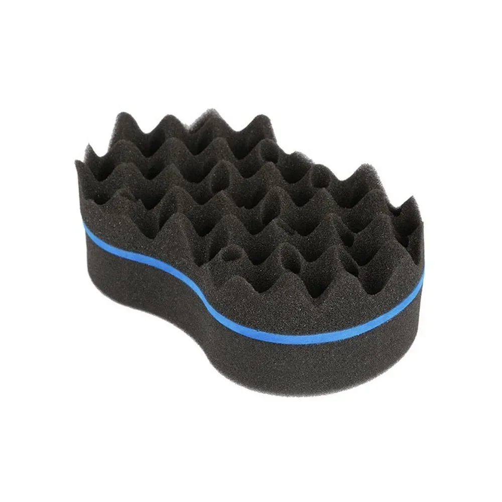 Curly Hair Styling Sponge Brush Double Sided Sponge Brushes Multi-holes Side Braid Twist Hair Curl Wave hair brush for Afico