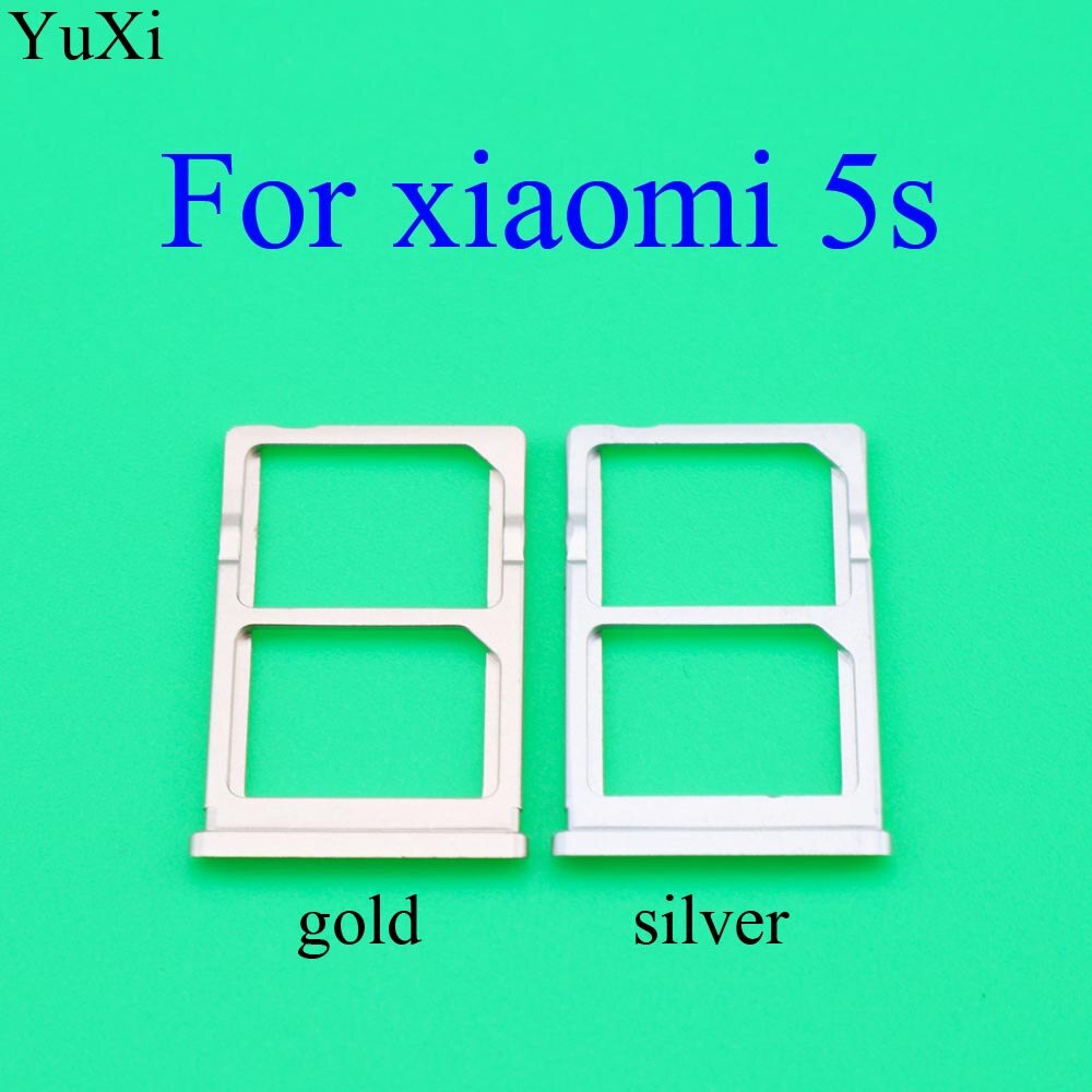 YuXi Sim Kaart Lade Voor Xiaomi Mi5 5S 5x5 S Plus Sim + SD Card Slot Houder adapter Vervangende Onderdelen