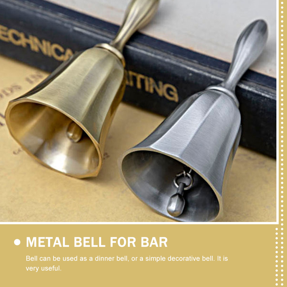 Metal Bell for Bar Restaurant Hand Bell Call Bell Desktop Zinc Alloy Bell