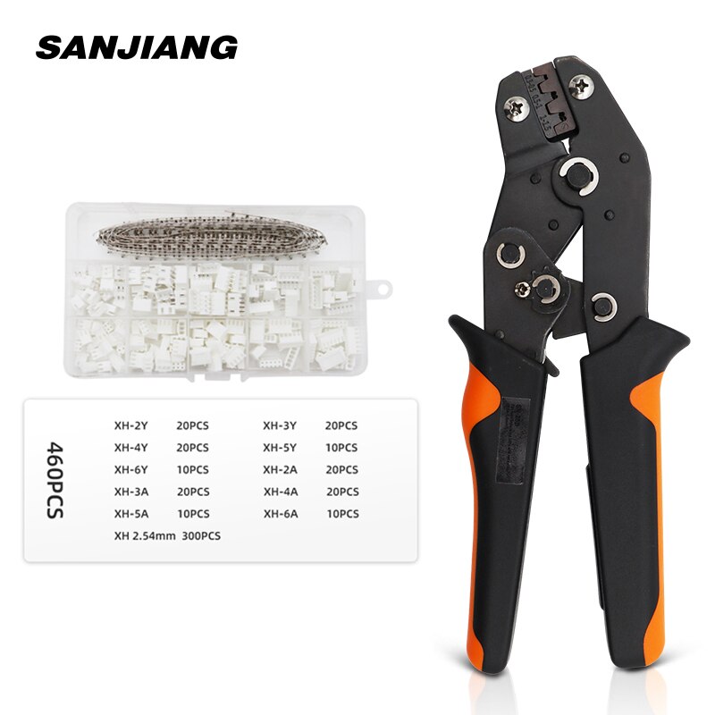 Kit d'outils de sertissage SN-28B, ensemble de pinces à sertir XH2.54 SM prise de ressort JST ZH1.5 2.0PH 2.5XH EH SM connecteur Servo: sn-28B 460PCS