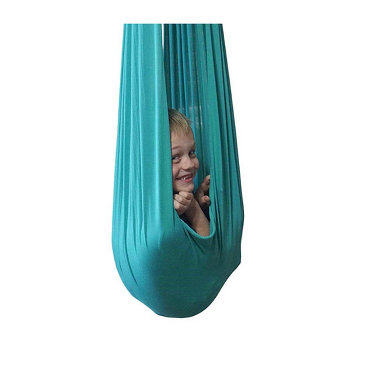 Intdoor Kinderen Tas Swing Kids Katoen Swing Hangmat Volwassen Stretch Yoga Doek Opknoping Schommel Voor Autisme Adhd Voegen therapie