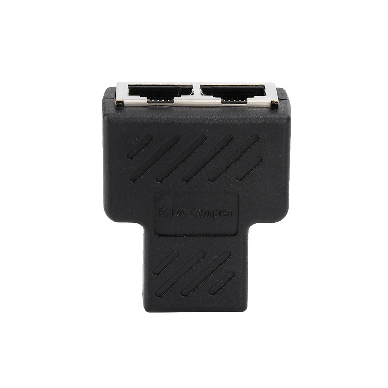 1 naar 2 Manieren LAN Ethernet Netwerk Kabel RJ45 Vrouwelijke Splitter Connector Adapter Voor Laptop Docking Stations Z07