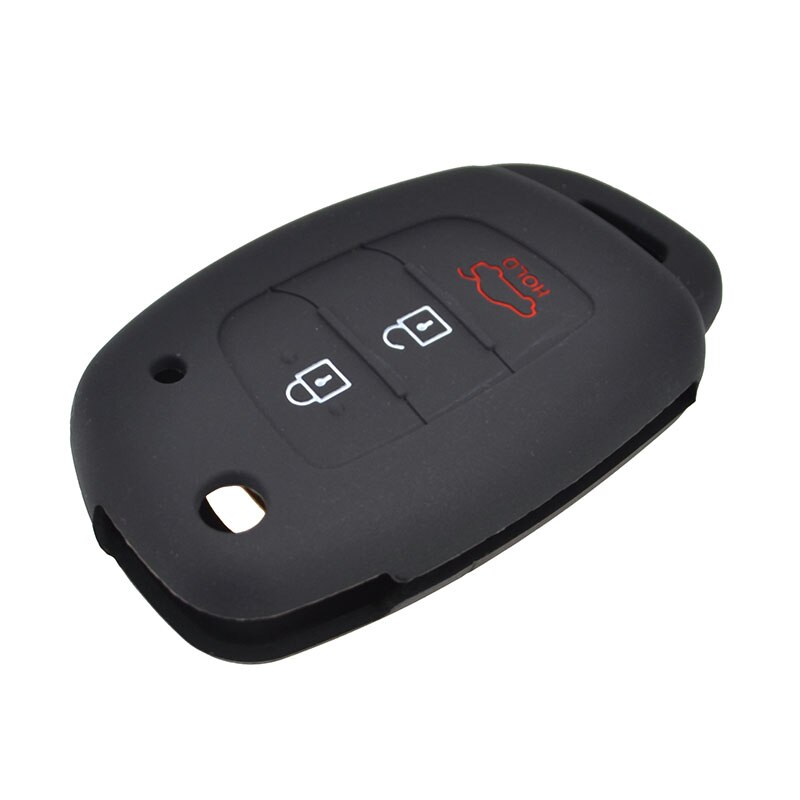 3 Button For Hyundai Creta I10 I20 Tucson Elantra Santa Fe Silicone Car Remote Flip Key Fob Shell Cover Case