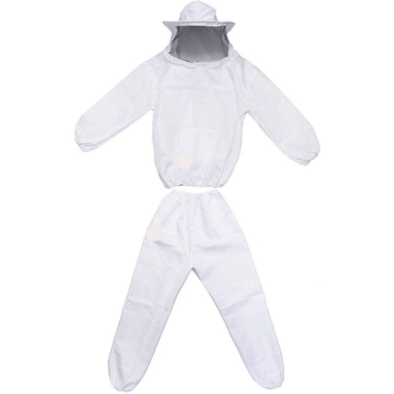 Bee Suit with Glove and Bee Hive Tool,Beekeeping Smock Protective Suit,Bee Suit Beekeeper Coveralls Jacket and Pants