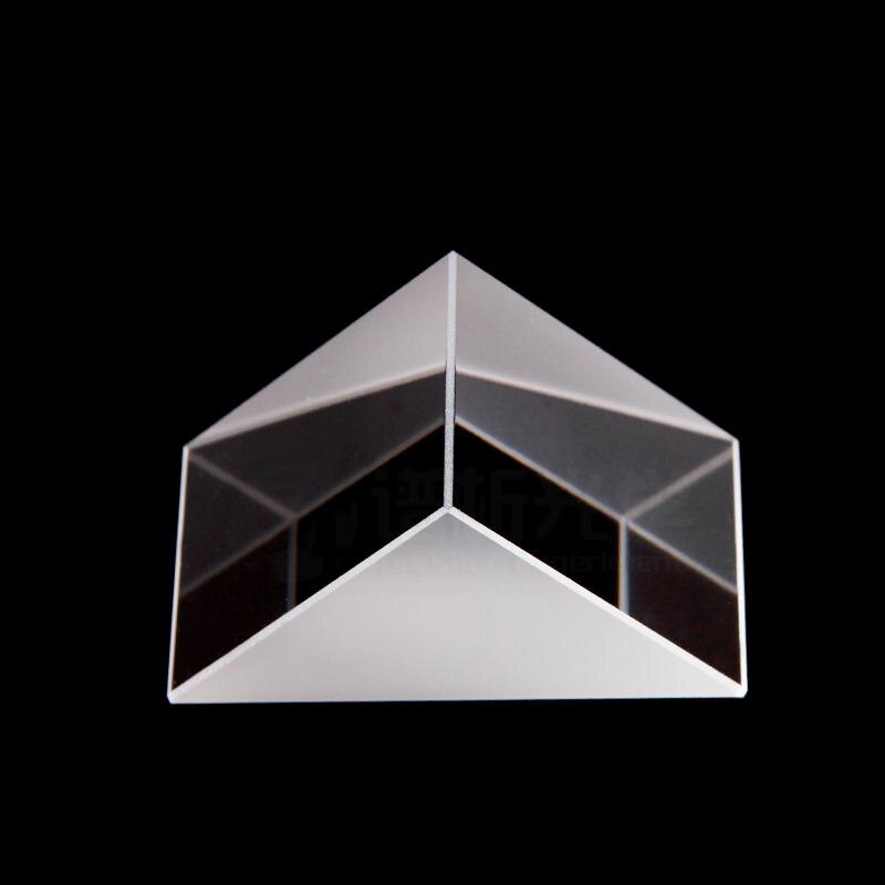 Prisma de reflexión externo de ángulo recto 30X30x30mm 45 grados Detección de reflexión Total Prisma de cristal óptico de ángulo recto