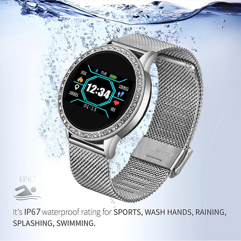 LIGE nouvelle montre intelligente femmes OLED couleur écran Smartwatch hommes Fitness Tracker moniteur de fréquence cardiaque pour Android IOS + Box
