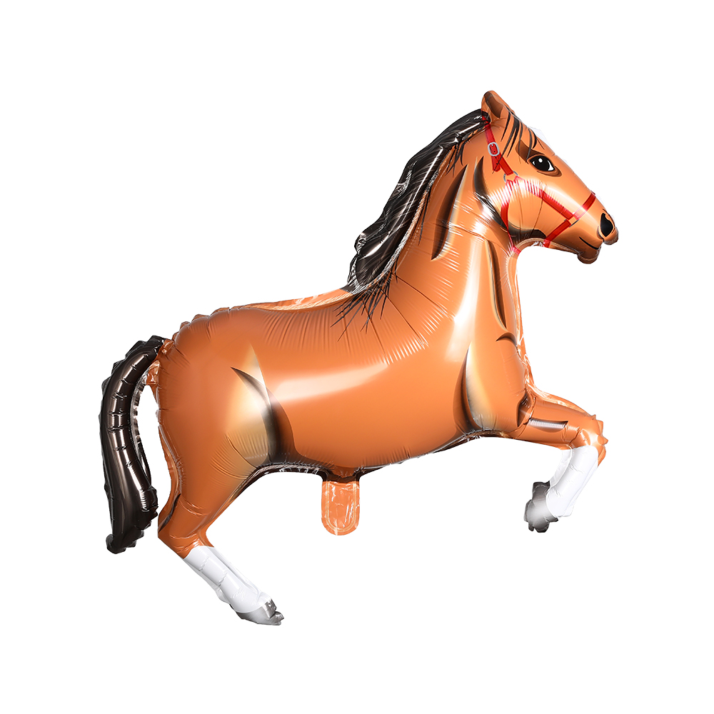 1/2pcs Large Black White Horse Balloon Aluminum Foil Horse-Shaped Balloons Cowboy Birthday Party Decoration Baby Shower Supplies: Laser