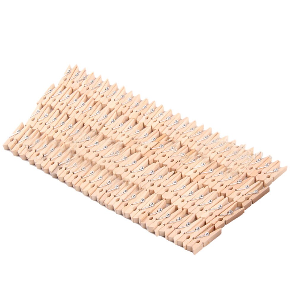 Haringen 100 Stuks Mini Craft Natuurlijke Houten Craft Clips Wasknijpers Voor Diy Tuinieren Maken Decor: Default Title