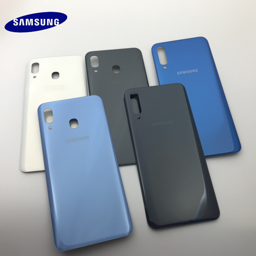 Original Samsung Galaxy A20 A30 A40 A50 A70 Battery Back plastic Cover Door Housing Replacement Repair Parts