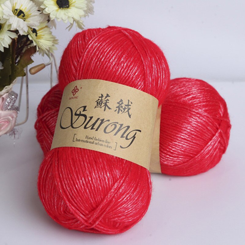 Worsted 100g/ball DIY Blended Thick Yak Yarn Soft Baby Milk Cotton Yarn DIY Weaving Hand Knitting Crochet Thread JM001: 4