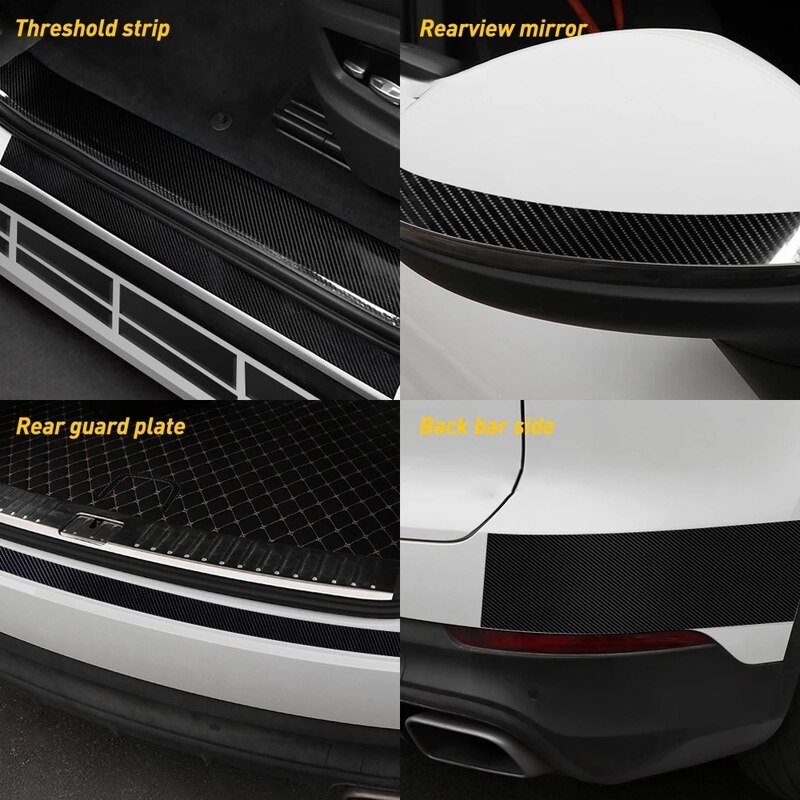 3d karbonfiber vinyl bil pakke inn ark rull film vanntett diy lim inn beskytter klistremerke bil styling tilbehør selvklebende teip