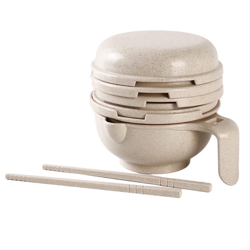 nuevos platos de comida para bebés Kit de tazón de molienda hecho a mano para bebés herramientas de cocina de placa Manual: gray