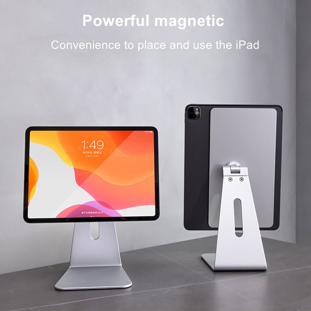 Soporte magnético de escritorio para tableta, accesorio ajustable de aluminio para iPad Pro de 12,9/11 pulgadas, iPad Air de 10,9 pulgadas