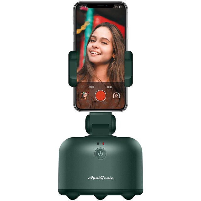 360 obrót automatyczny na żywo nagrywanie wideo śledzenie obiektu mini Smartphone Vlog Selfie Stick statyw telefonu stojak czarny: zielony