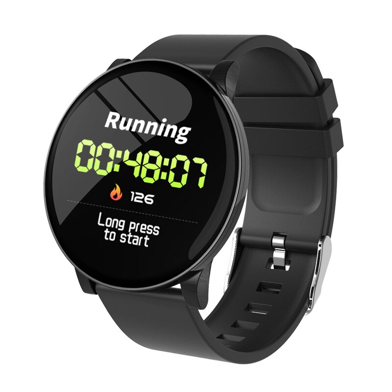 KW10 Waterproof Smart Watch Women Lovely Bracelet Heart Rate Monitor Sleep Monitoring Smartwatch Connect IOS Android PK S3 band: W8 Black / With retail box