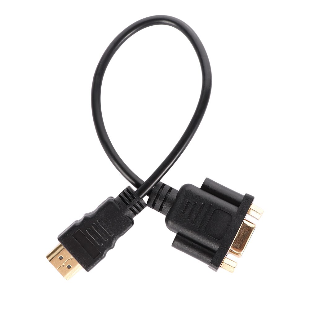 Pour décodeur HDTV 1080P HDMI-compatible mâle vers VGA D-SUB 15 broches femelle vidéo AV adaptateur câble de convertisseur