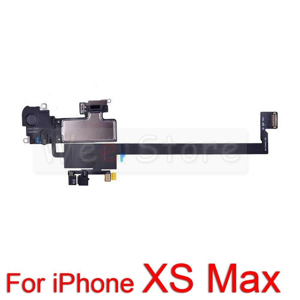 Original Top Earpiece For iPhone 11 12 Pro Max mini X XR Xs Max Proximity Sensor Front Earphone Ear Speaker Flex Cable Parts: For iPhone Xs Max