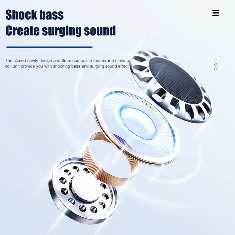 Cuffie impermeabili Bluetooth good TWS Bass cuffie Stereo senza fili reali auricolari sportivi