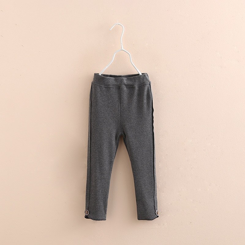 Mallas de algodón con botones para bebé, Leggings para niña, otoño, Primavera, -100 cm, 3, 4, 6, 8, 10, 12 años, 150