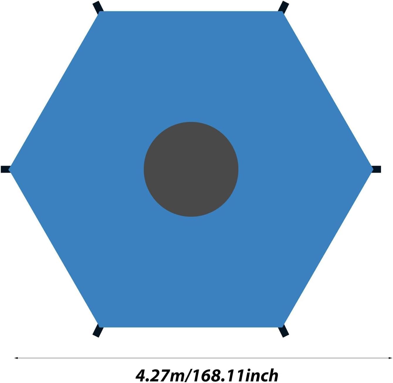 Trampoline Sun Shade Cover, 8ft 10ft 12ft 14ft 16ft Sun-Protection Trampolines Canopy, Anti-UV Trampoline Tops Cover Accessories: Lavender