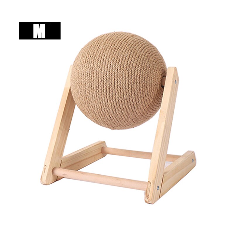 Scratball Toy Kitten Sisal Board Cat Scratcher Sisal Rope Ball Kitten Interactive Grinding Paws Toys Scratch Board Pet Furniture: B-L type-M