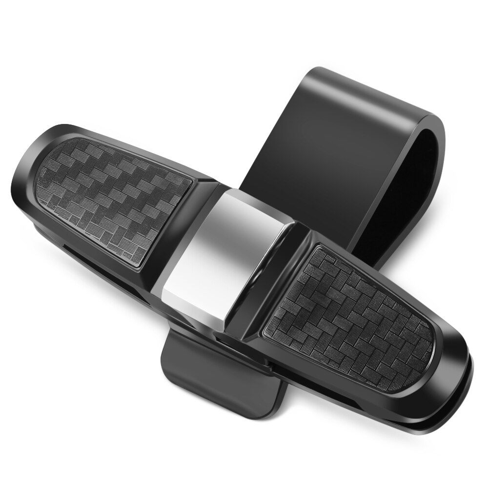 Portable Auto Fastener Cip Car Eyeglasses Clip Ticket Card Clamp ABS Car VehiGlasses Cases Black Car Sun Visor Sunglasses Holder