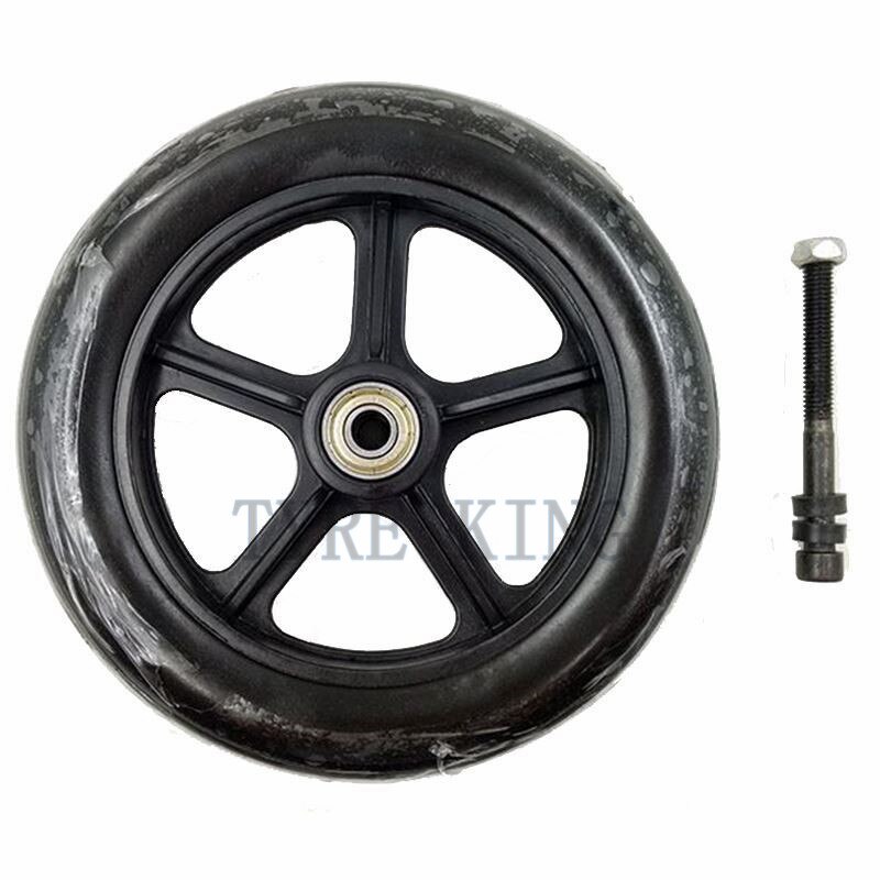 Wheelchair Front Wheel Universal Wheel Accessories 7-inch Wheel Tyre 2PCS 7" Solid Tire Wheelchair Wheel Front Small Wheel