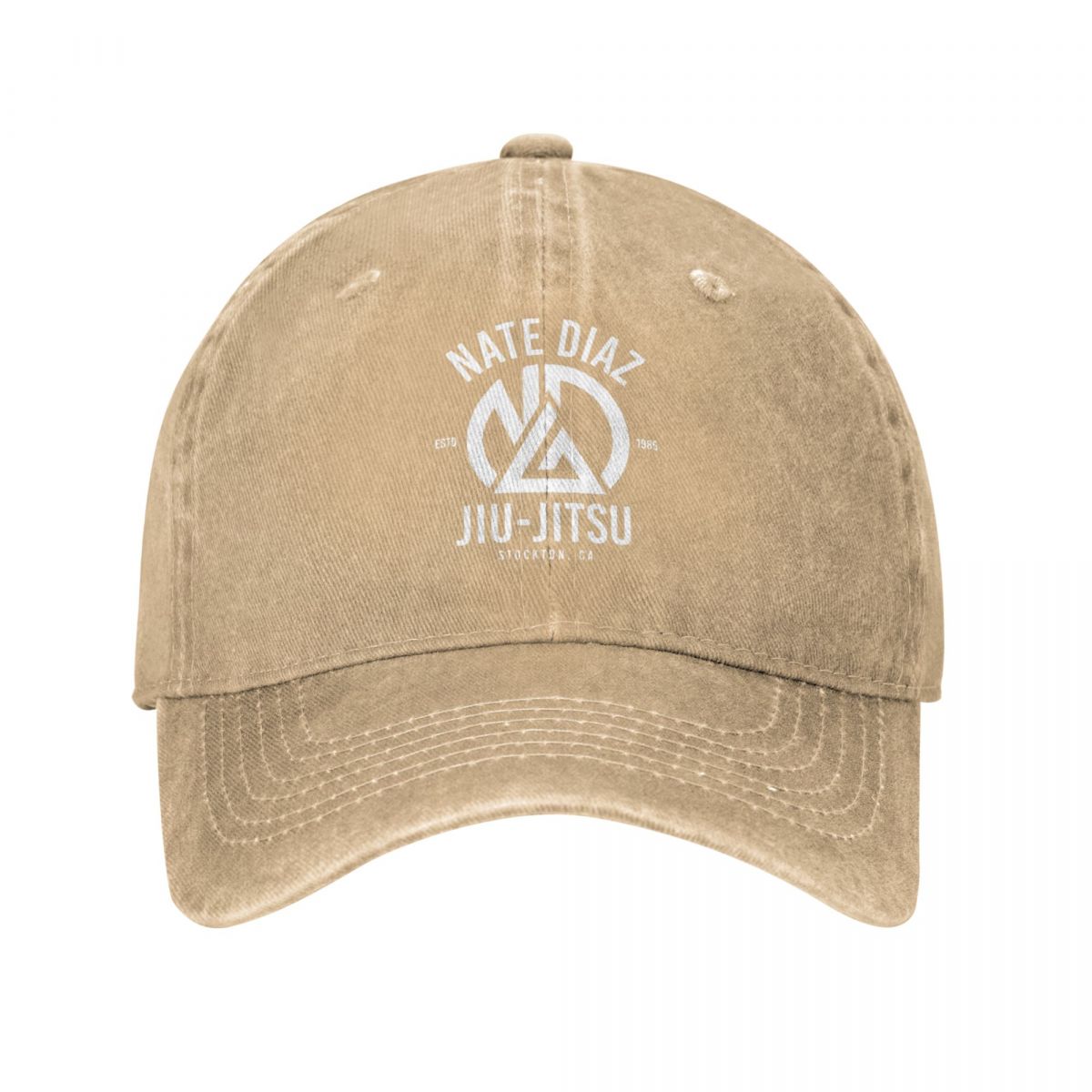 Nate Diaz Baseball Cap Vintage Distressed Washed MMA Nate Sport Stockton Brothers Fighter Boxing Snapback Hat Men Golf Hats Cap: Khaki
