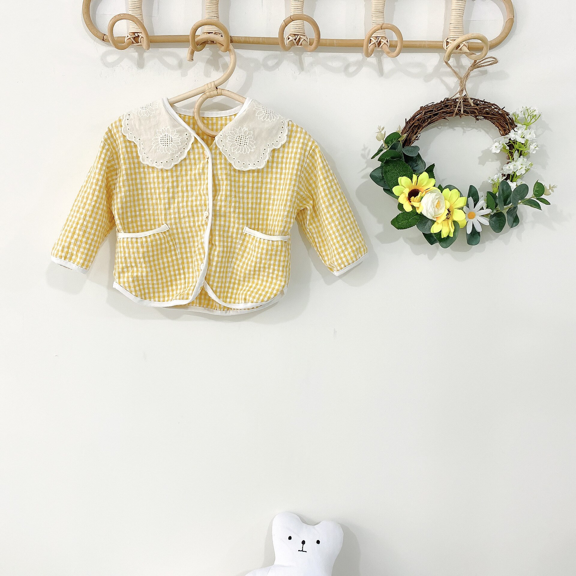 Baby Jongens Jas Jassen Katoen Apring Herfst Lange Mouw Tops Peuter Meisjes Jas Bovenkleding Kleding Meisjes Overjas: BH C149 bodysuit2 / 4T