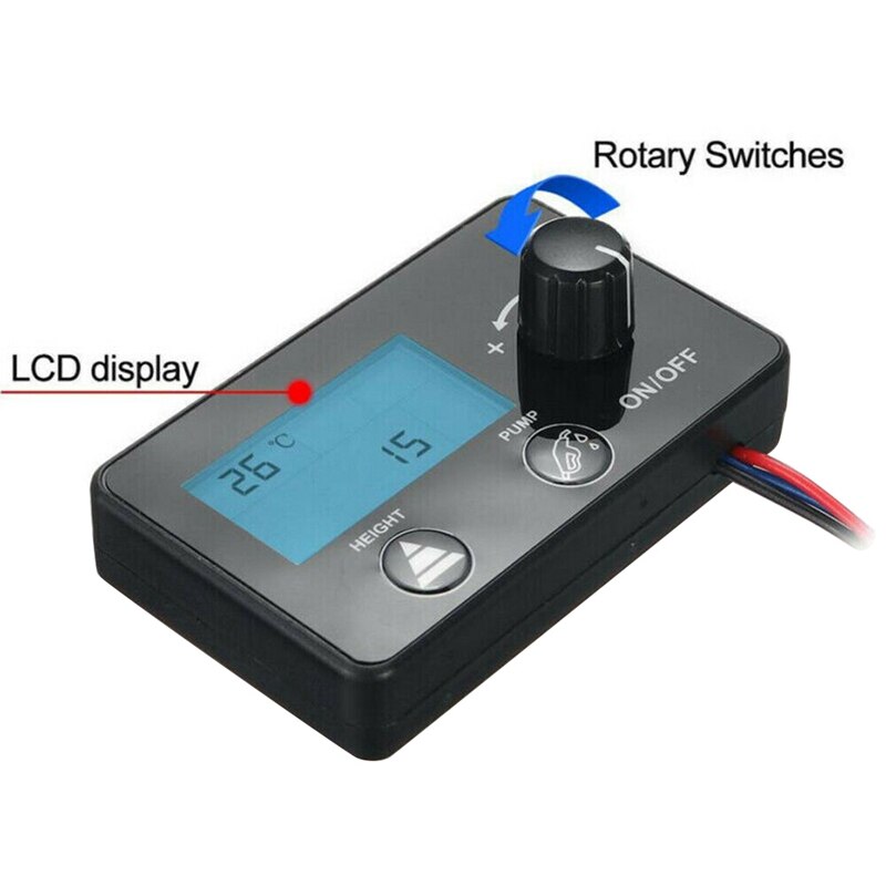 12V/24V Lcd Monitor Car Air Heater Switch Track Parking Heater Remote Controller