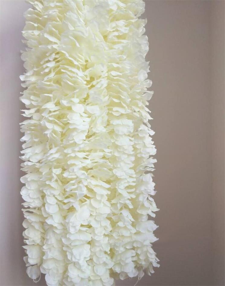 10 stk 39 tommer kunstig silke blomst blåregn 20 farver vin rattan til hjemmet bryllup centerpieces dekorationer buket: 9