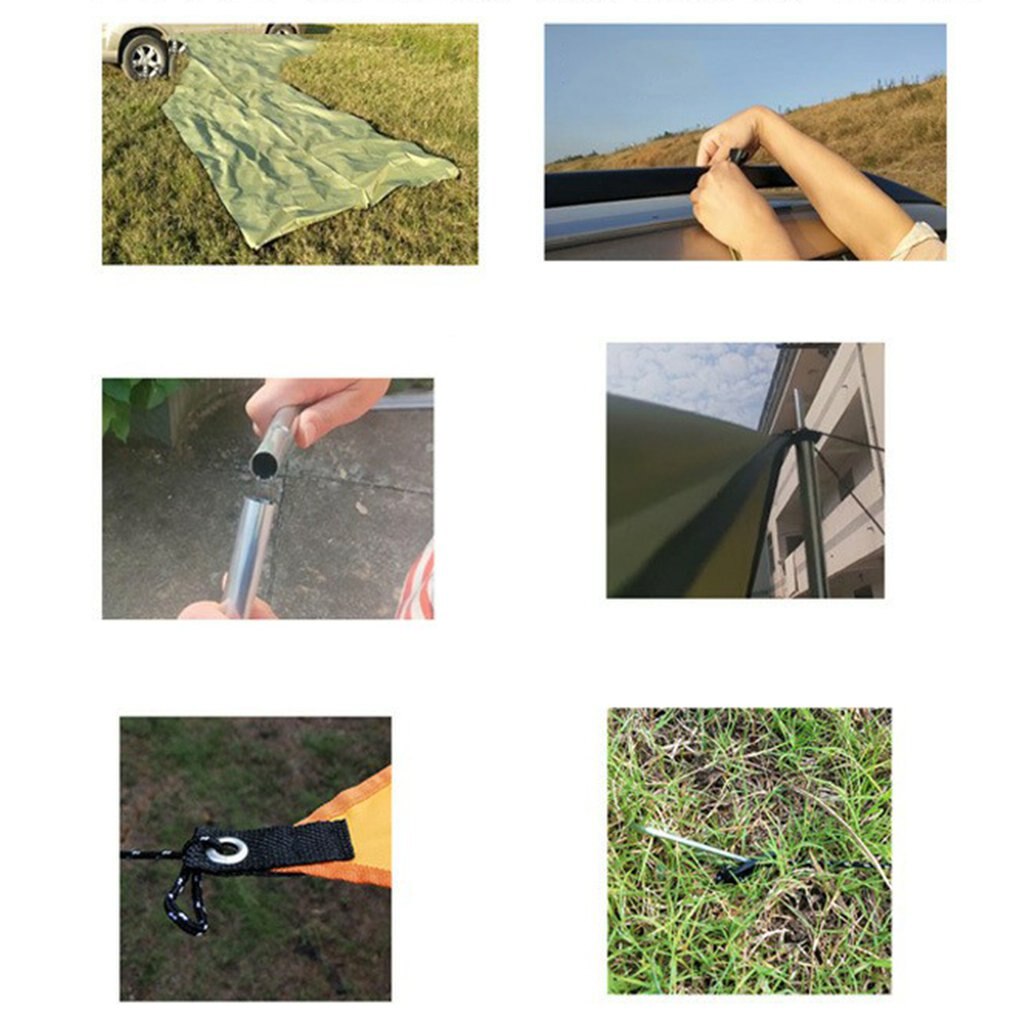 Toldo impermeable UV para techo de coche, refugio portátil para automóvil, toldo de lluvia