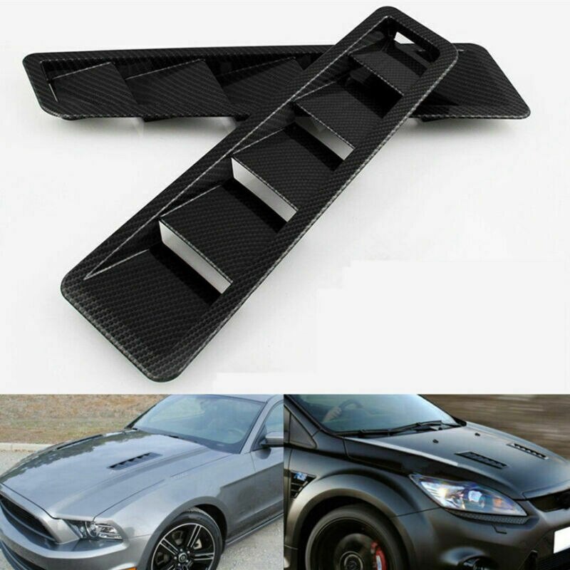 2X Universal Bonnet Air Intake with Carbon Fiber Paint Opening