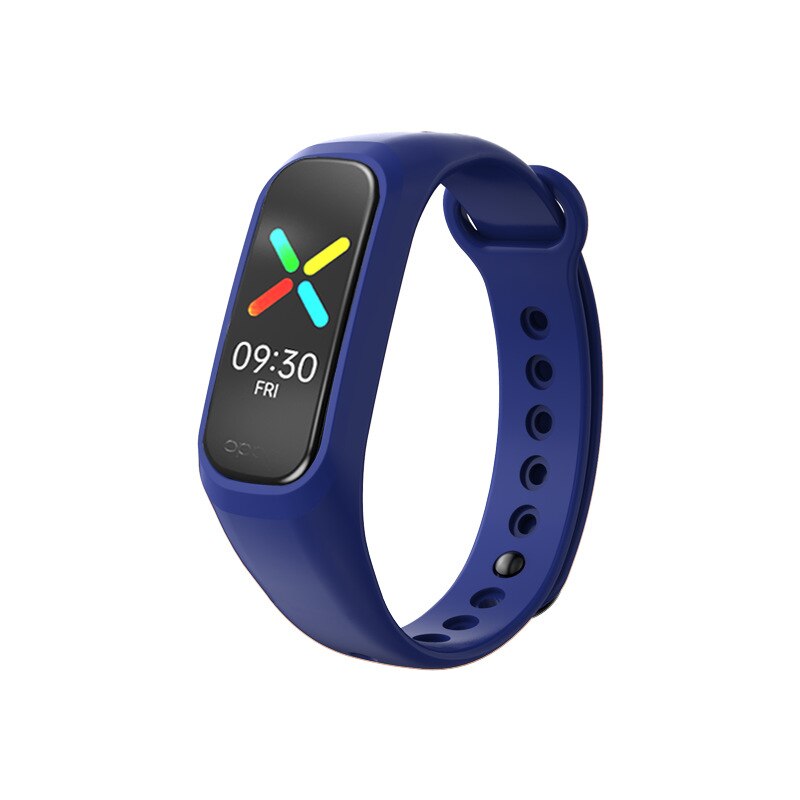 Silikoni rannehihna oppo nauhan vaihtorannekkeen urheilunauha pehmeä vedenpitävä ranneke oppo smart band vyölle: Laivastonsininen