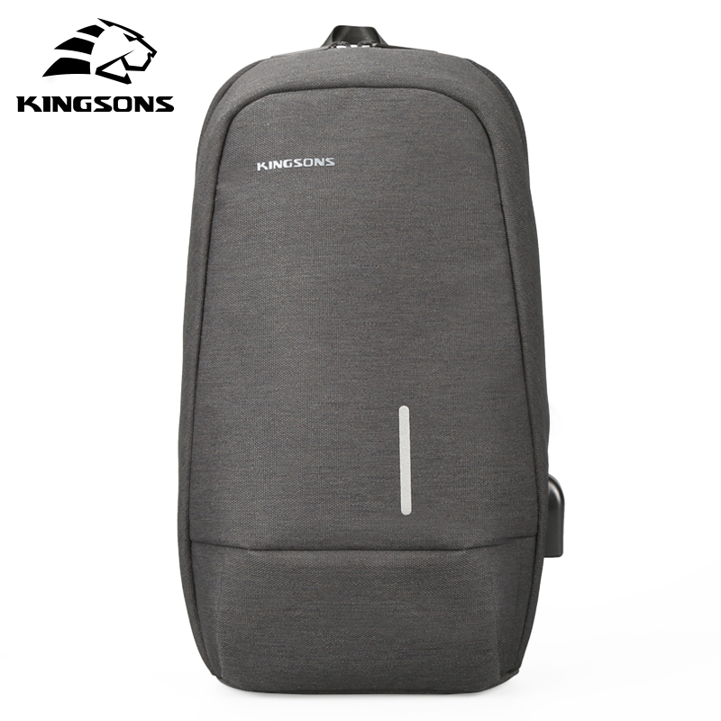 Kingsons Männlichen Brust Tasche Umhängetaschen Kleinen Einzelnen Schulter Zurück pack Für Teenager Casual Reisetasche